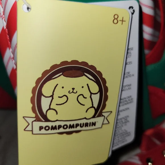 NWT Loungefly Sanrio Exclusive Pompompurin Santa Hat Light Up Backpack - Picture 9 of 11